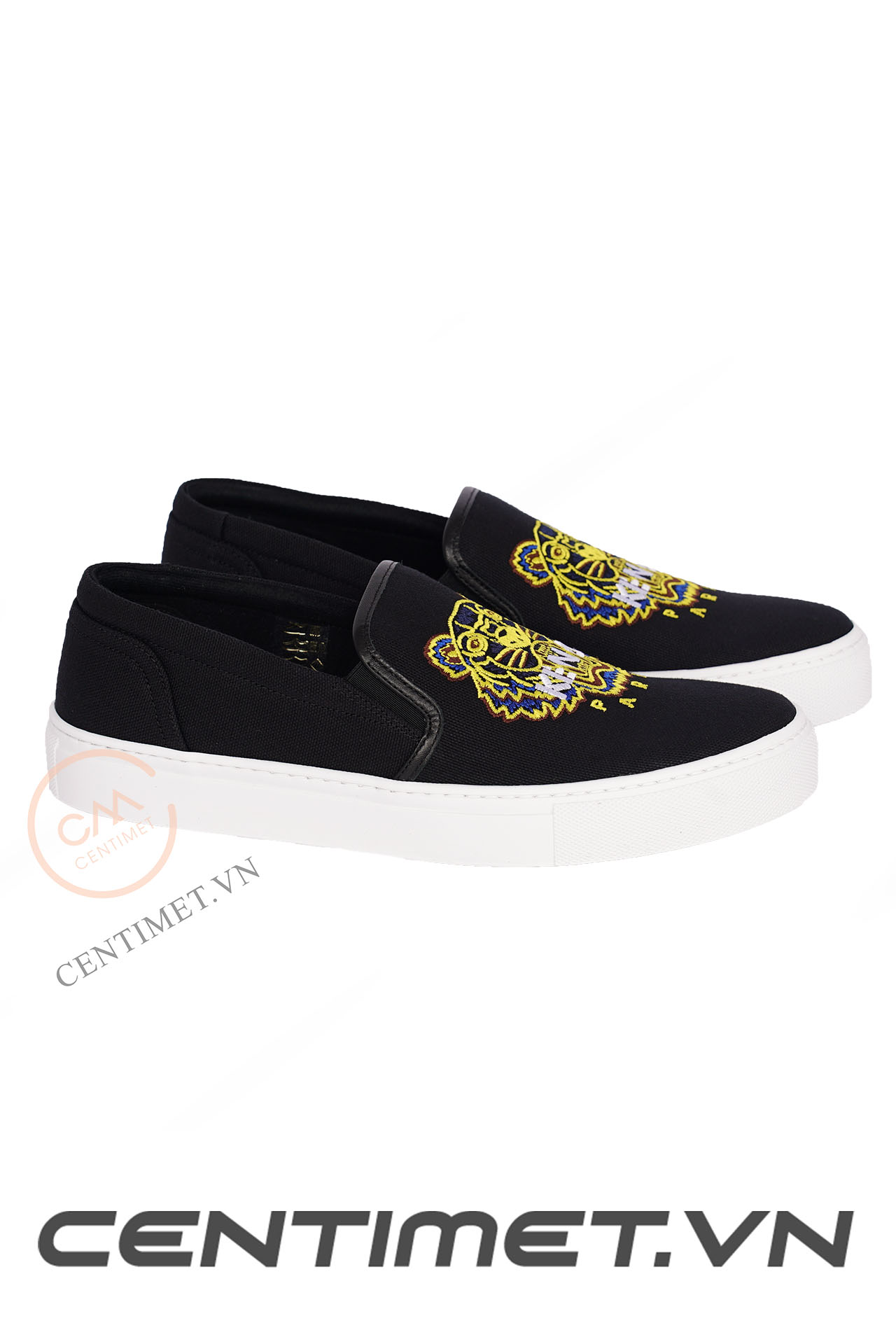 KENZO Tiger Embroidered Slip-On Sneakers