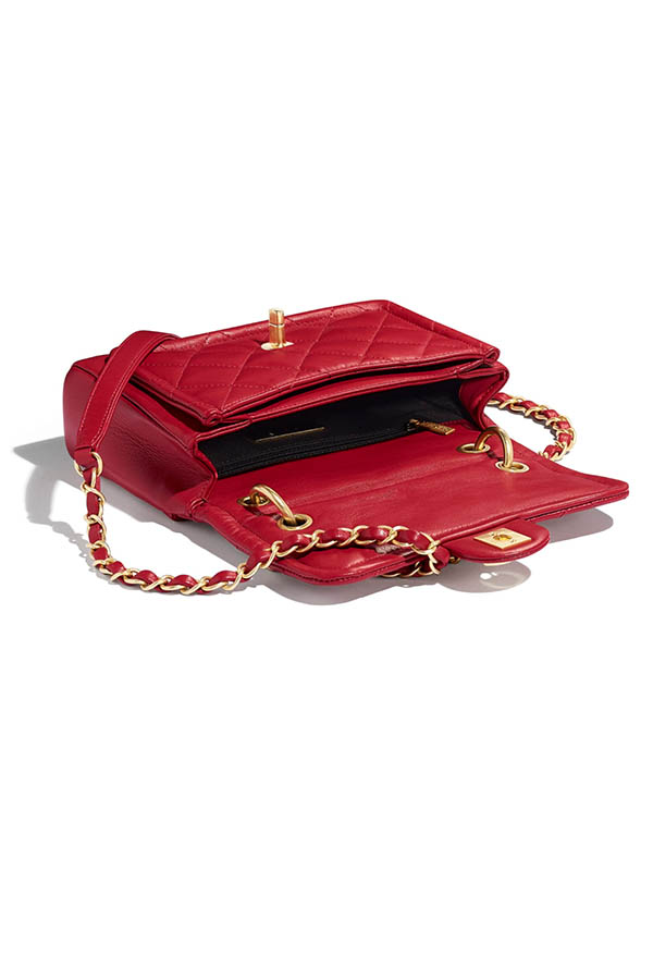 Chanel 2022 Mini Coco Handle Bag Red  Restyled By Erin
