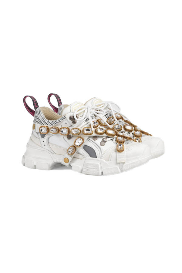 Giày Gucci Flashtrek Snearker With Removable Crystals 