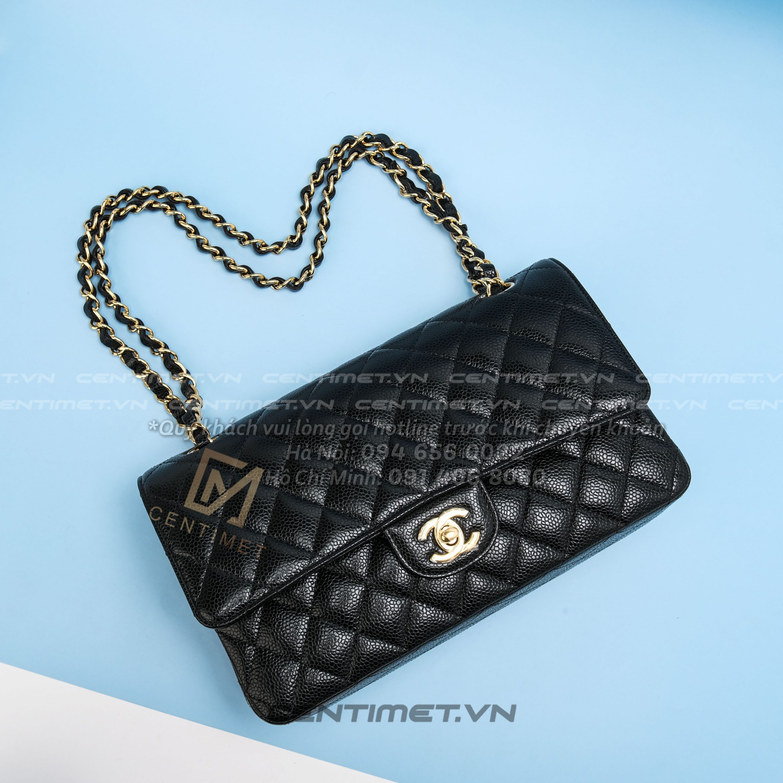 Túi Xách Chanel Classic Flap Bag Medium (Khóa Vàng) - Centimet.Vn