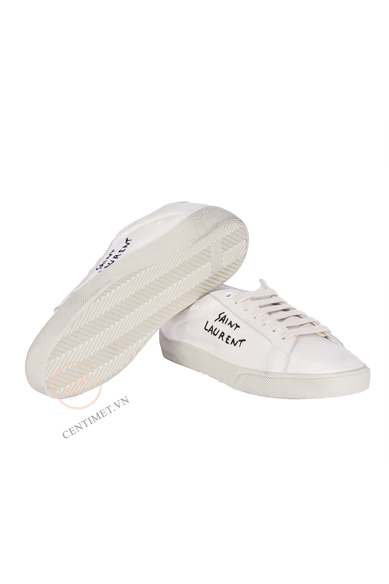 Giày Saint Laurent classic SL:06 embroidered canvas sneakers-04