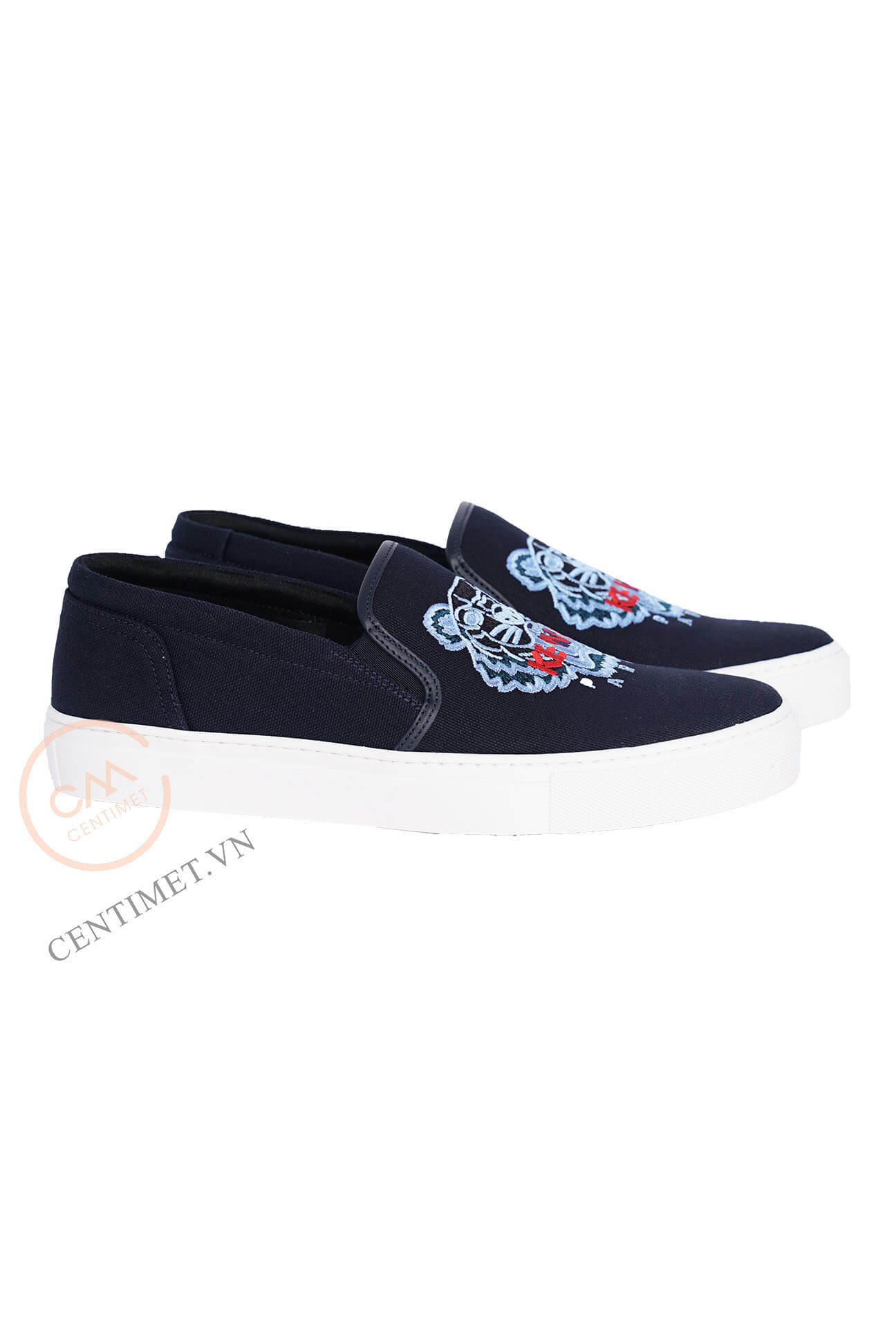 KENZO Tiger Embroidered Slip-On Sneakers