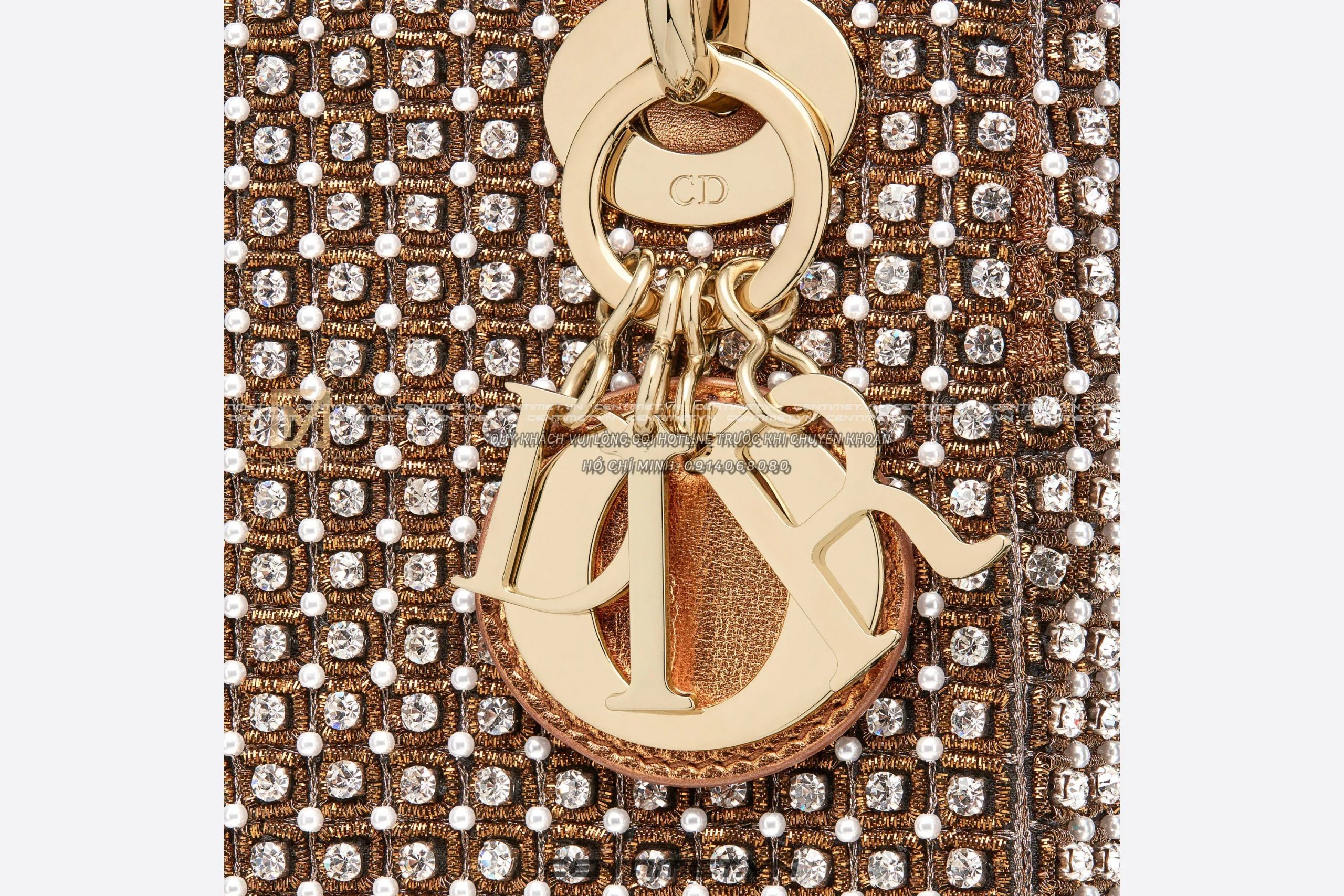 Túi Mini Lady Dior Bag Màu Vàng (M0505Oera_M19A) - Centimet.Vn