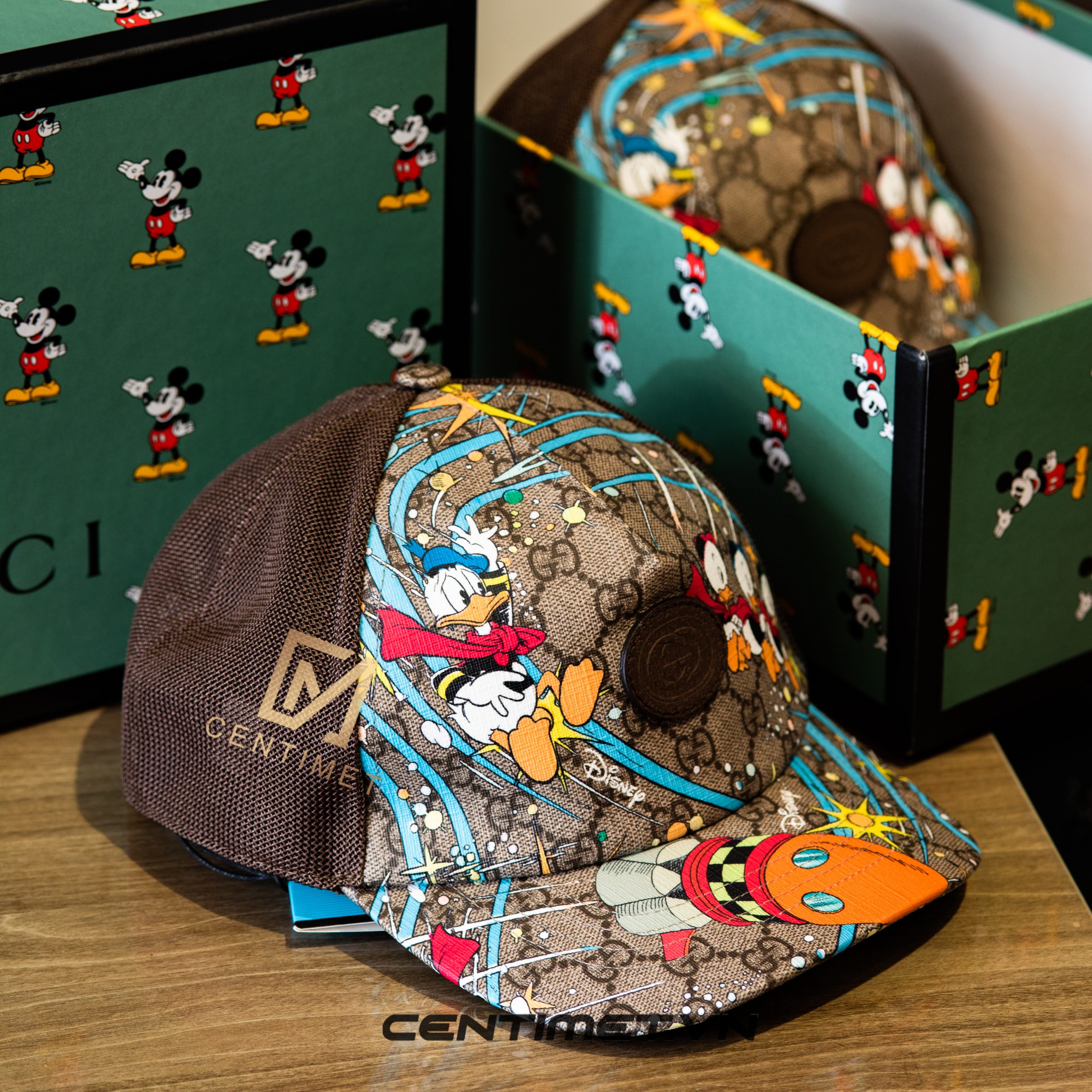 Mũ Gucci x Disney Donald Duck baseball 