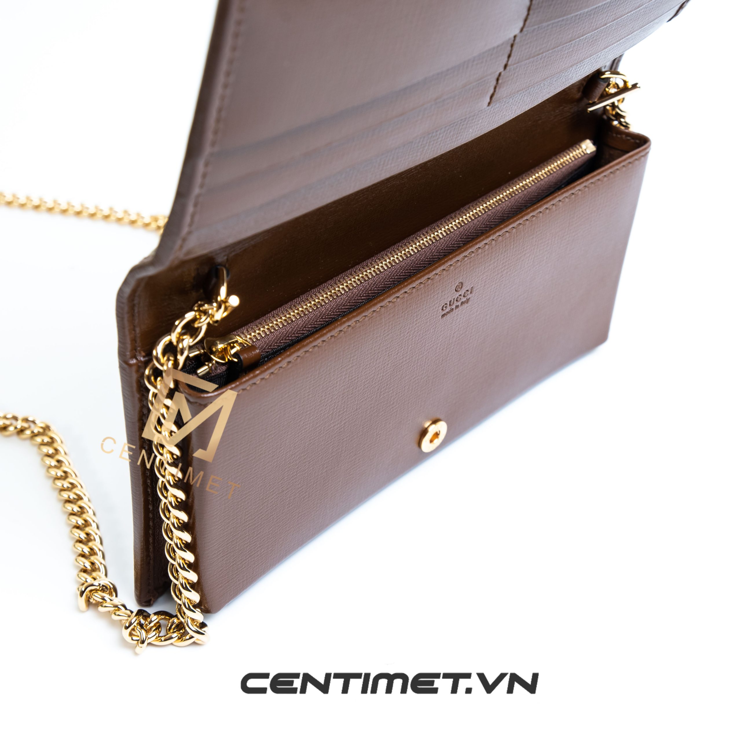 gucci 1955 horsebit wallet with chain