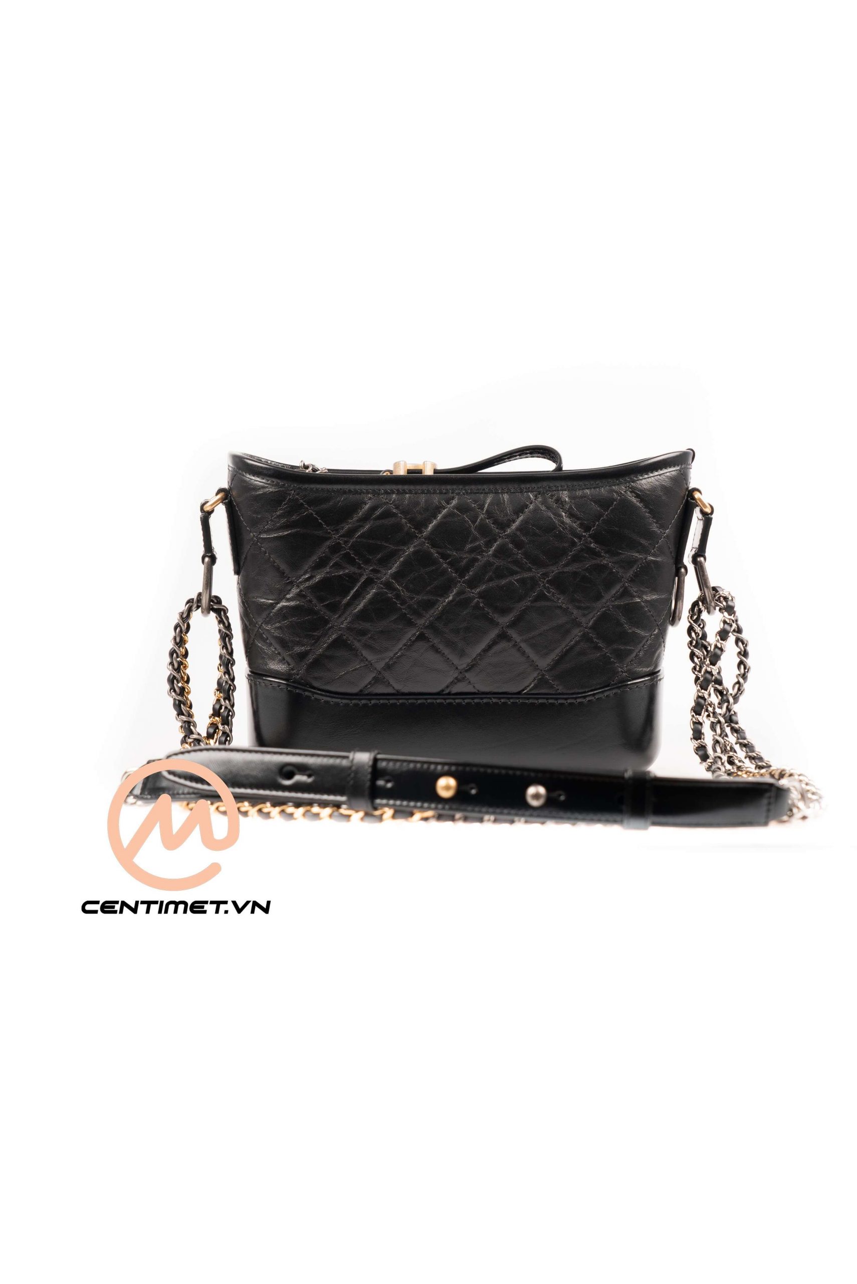 Túi Chanel Gabrielle Small Hobo Bag màu đen calfskin best quality