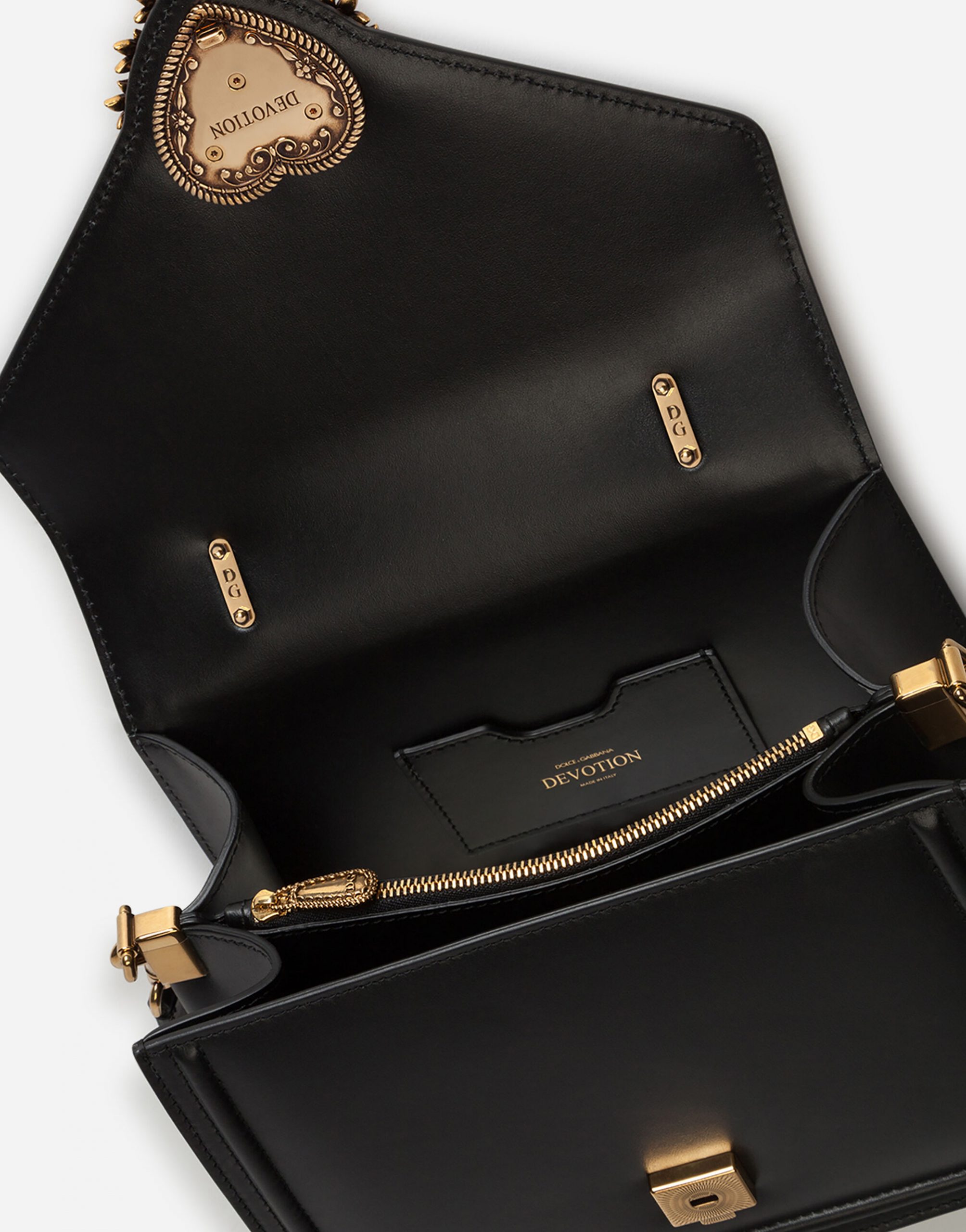Túi Dolce Gabbana Medium Devotion Bag In Smooth Calfskin 