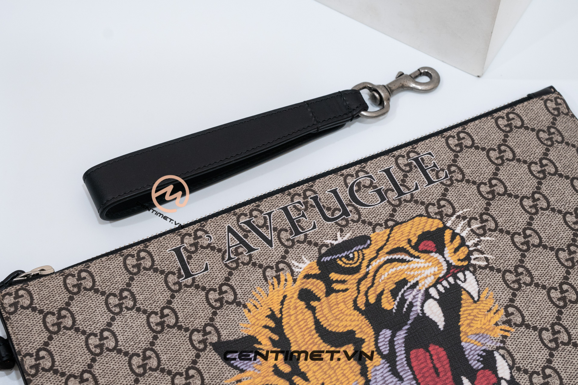 Ví Cầm Tay Gucci Bestiary pouch with tiger - Centimet.vn