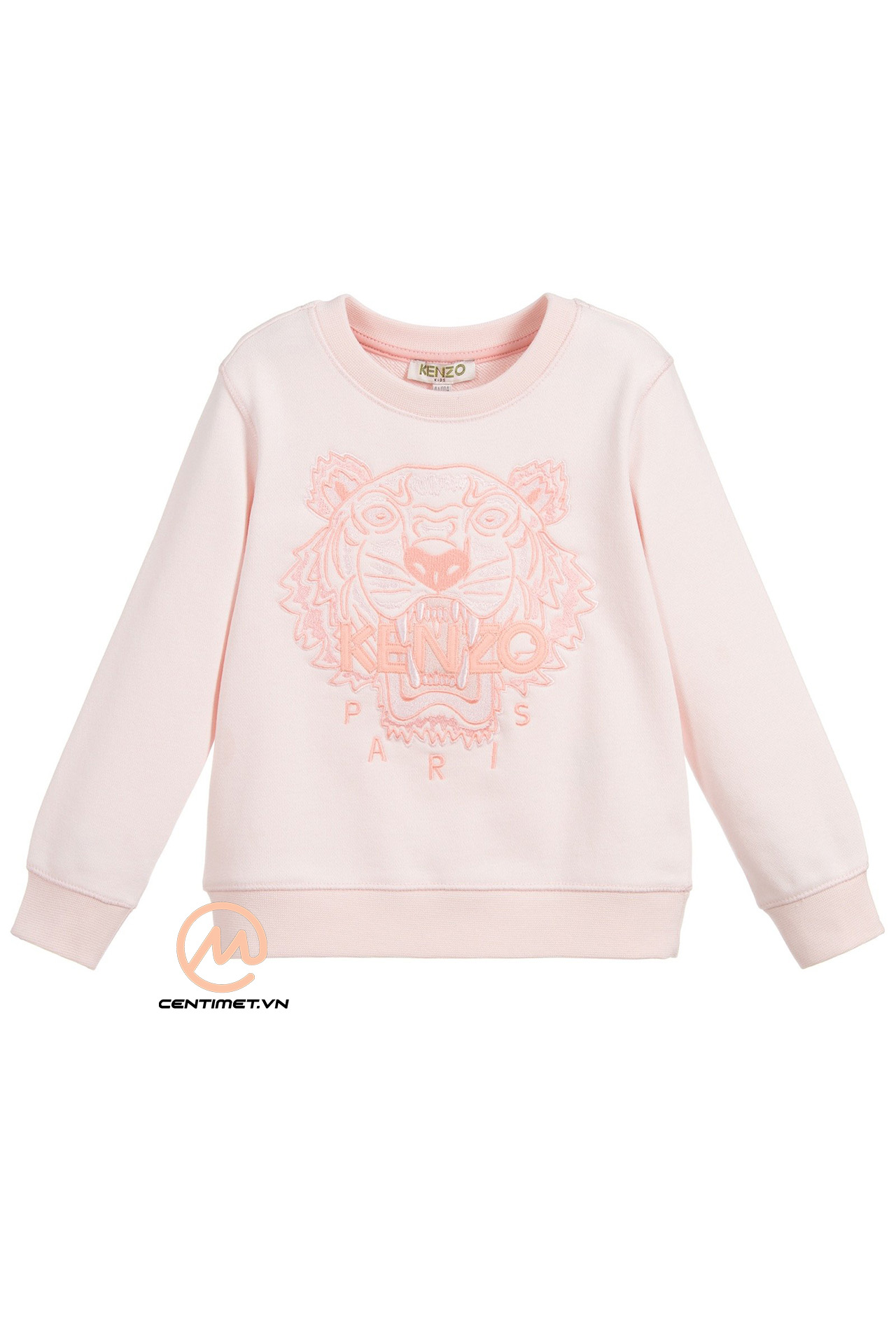 Áo Kenzo Tiger Embroidered Sweatshirt in pink-000213